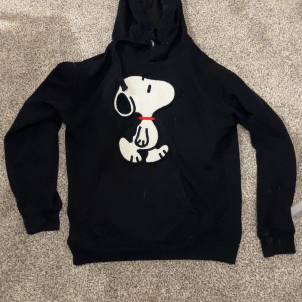 Black Snoopy Hoodie